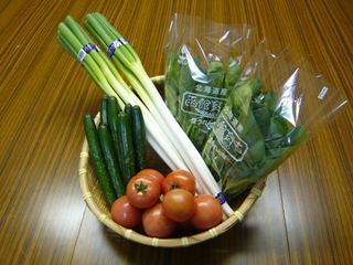 北斗市産の野菜の写真
