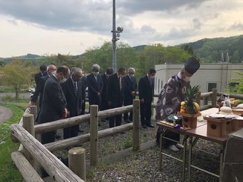 上磯土地改良区水天宮祭のようす