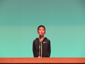 石別小学校6年　小川禅匠さん