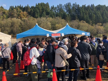 たくさんのお客さんが訪れた会場