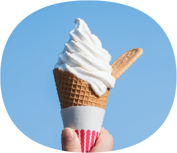 トラピストバターを使った ソフトクリーム