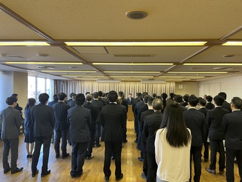 市長訓示の様子
