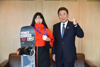 石本鈴花さんとの記念撮影