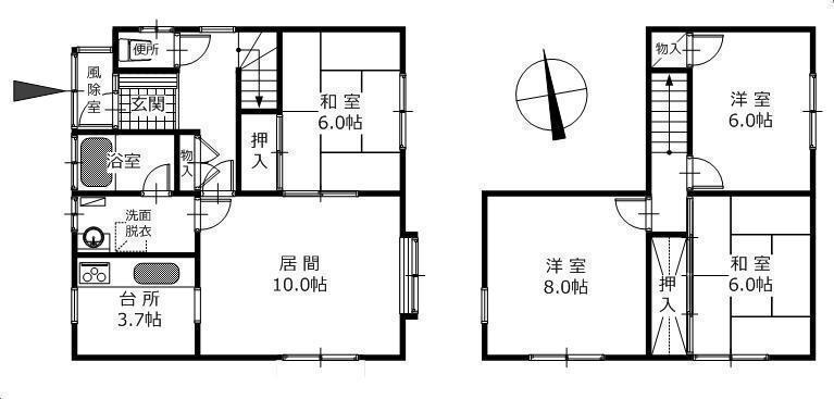 物件番号109番の間取り