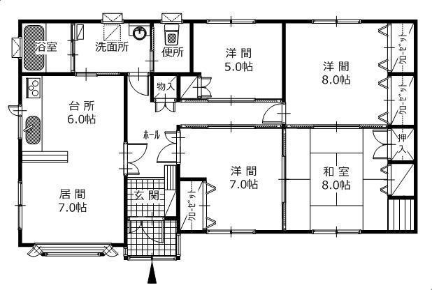 物件番号121番の間取り