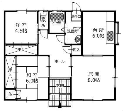 物件番号122番の間取り