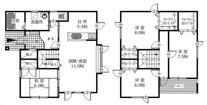 物件情報124番の間取り