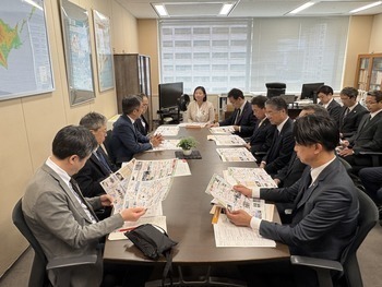 石川国土交通省北海道局長との面談時の様子