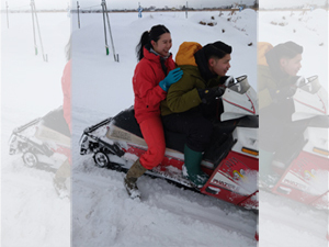 松田農園スノーモービル