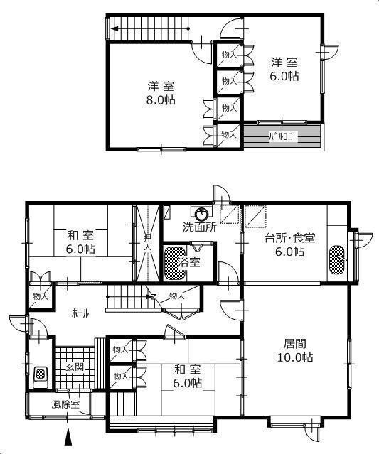 物件番号120番の間取り