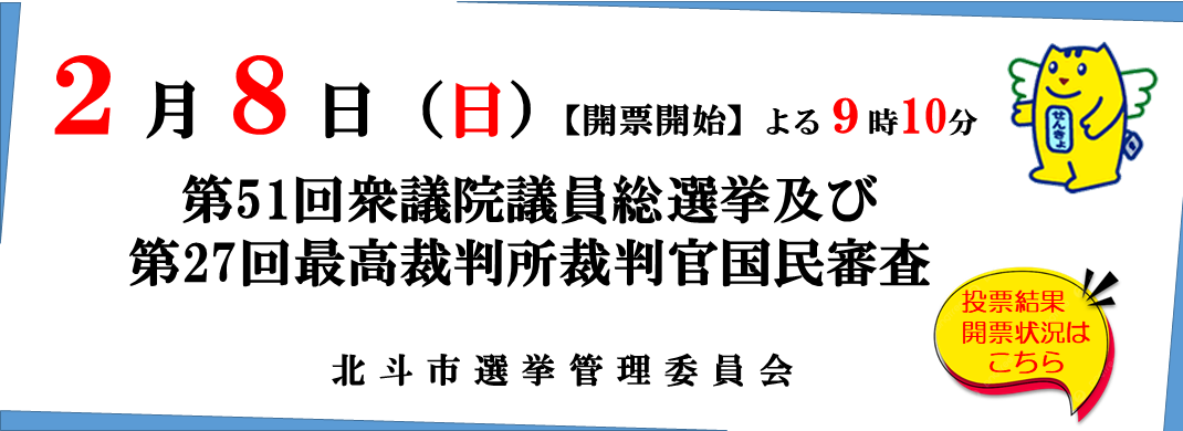 第51回衆議院議員総選挙(20時～10時)