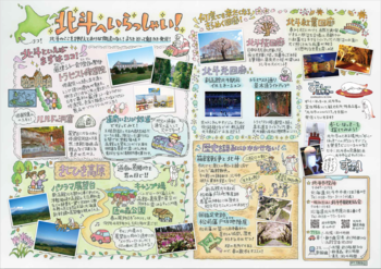 北斗市全景イラストマップ(裏)