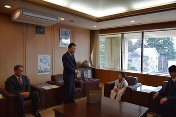 池田市長の労いの言葉