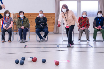 ボッチャ大会の写真