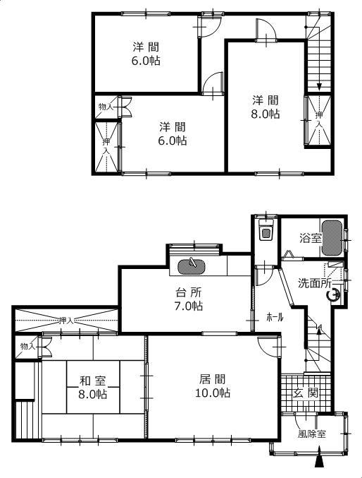 物件番号129番の間取り