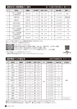 道営住宅・市営住宅入居者募集のご案内