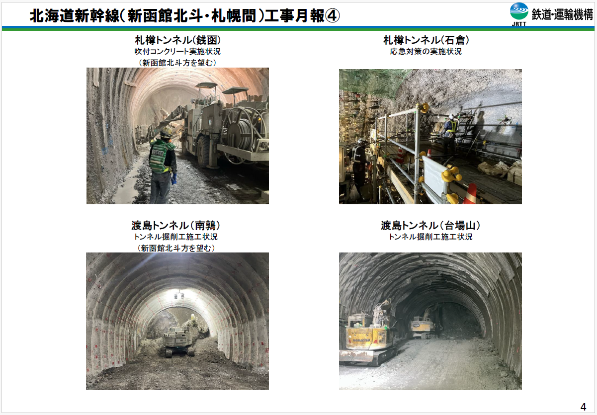 令和8年7月1日時点の北海道新幹線工事状況その4