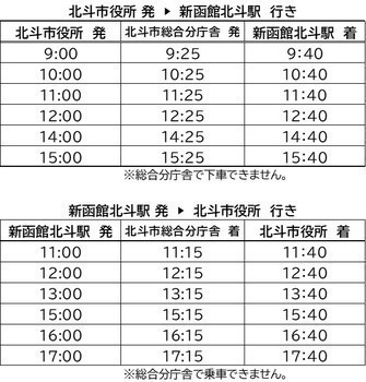 バス時刻表