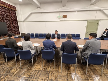 坂本財務省主計局長との意見交換