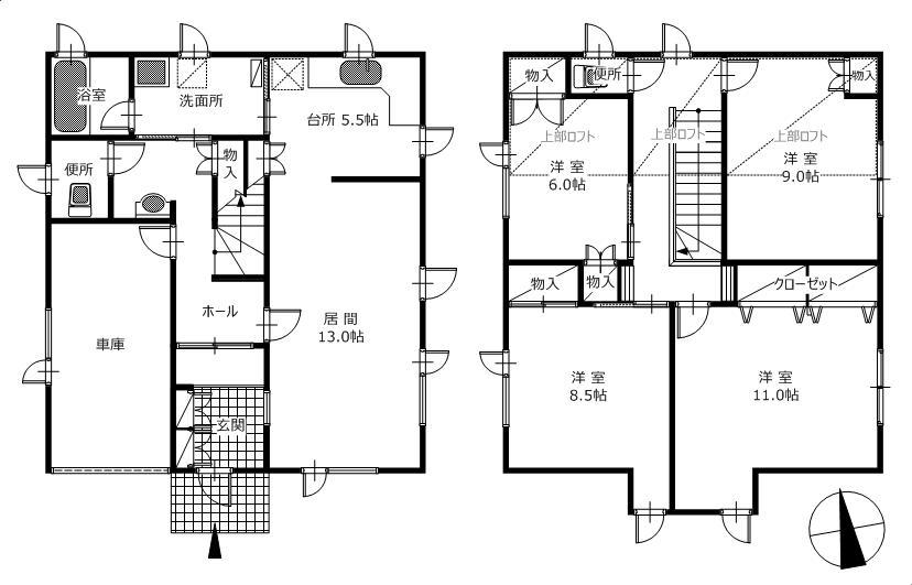 物件番号133番の間取り